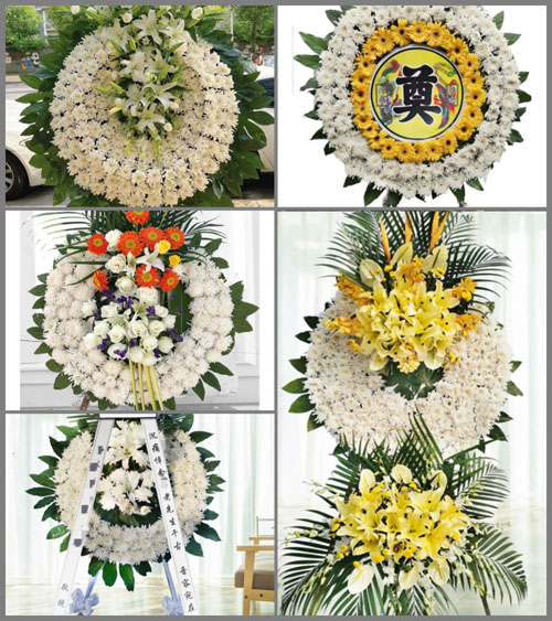 湖南永州祁阳县观音滩镇沿沽村花圈速递